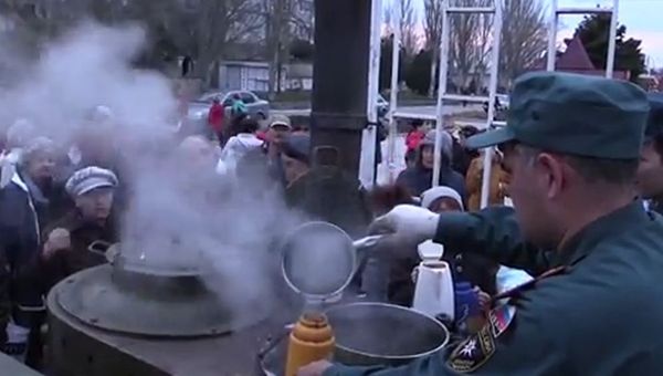Видео: ситуация в Щелкино в первые дни отключения электроэнергии