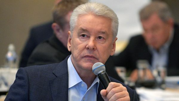 Мэр Москвы Сергей Собянин на расширенном заседании Госсовета РФ в Ялте под руководством президента России Владимира Путина. 23 ноября 2018