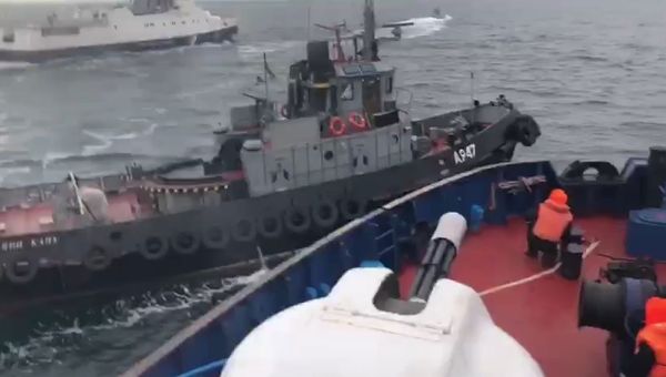 Как российский сторожевик остановил судно-нарушитель ВМС Украины