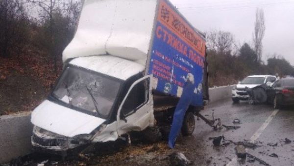 ДТП на объездной трассе в Симферополе, 27.11.2018 г.