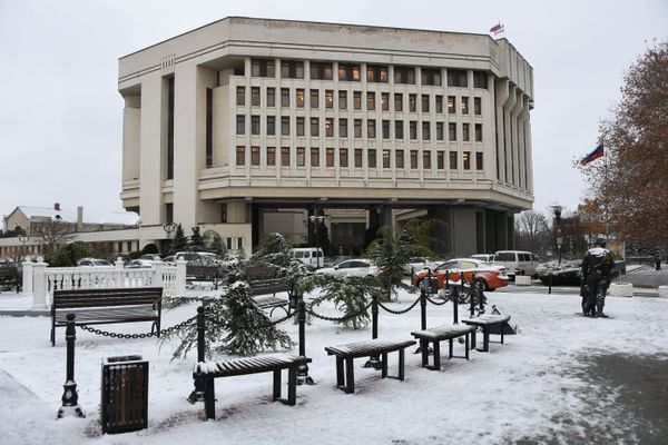 Снег в Симферополе. 29 ноября 2018