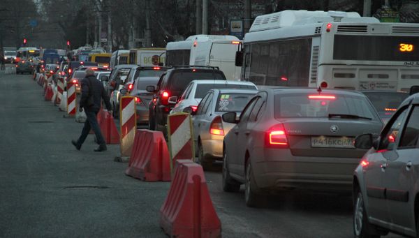 Тестовый запуск движения по пяти полосам улицы Севастопольская в Симферополе