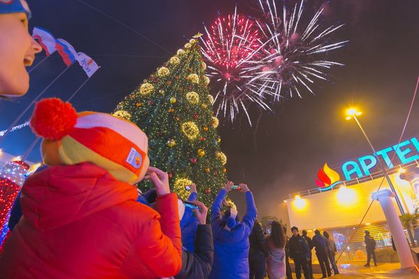 Празднование Нового года в Артеке