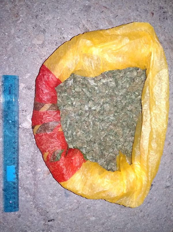 Пакет с коноплей, обнаруженный в салоне автомобиля крымчанина, попытавшегося скрыться от сотрудников ДПС в Кировском районе