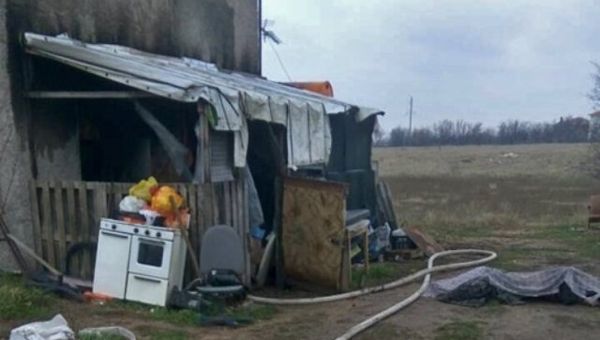 Строение в пгт Гвардейское Симферопольского района, где произошел пожар