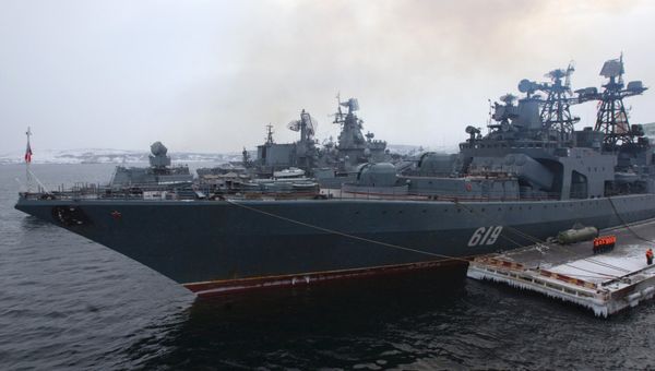 Большой противолодочный корабль Североморск. Архивное фото Большой противолодочный корабль Североморск. Архивное фото