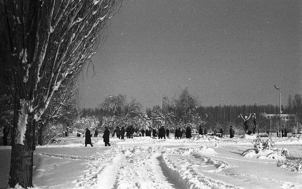 Заснеженный Симферополь. Архивное фото
