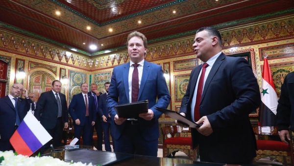 Губернатор Севастополя Дмитрий Овсянников во время визита в Сирию