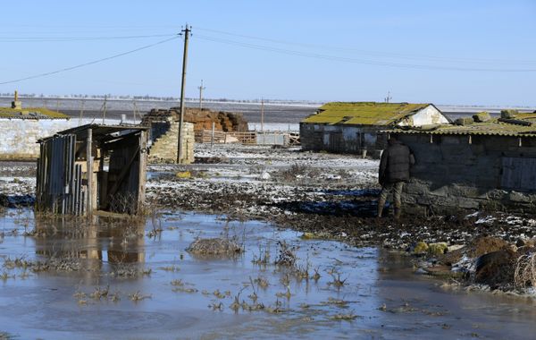 Дома и подворья в селе Яркое Ленинского района Крыма