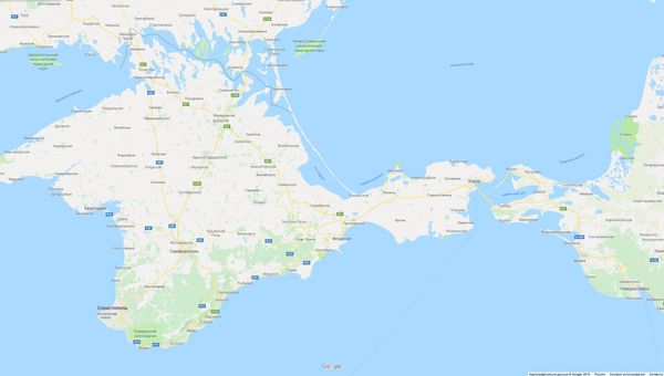 Крым на карте Google