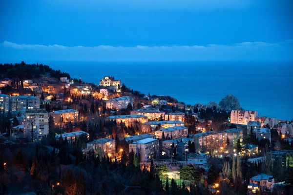 Город Гурзуф в Крыму