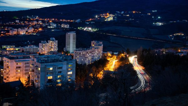 Вид на Ялту в Крыму