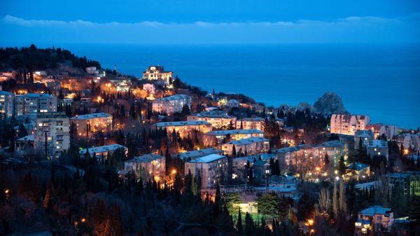 Город Гурзуф в Крыму