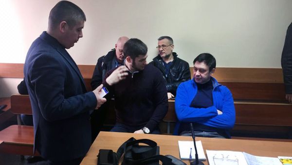 Руководитель портала РИА Новости Украина Кирилл Вышинский в Херсонском городском суде. 1 февраля 2019