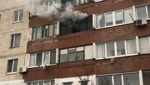 Пожар в жилом доме в Щелкино