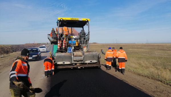 Ремонт сельской дороги в Крыму