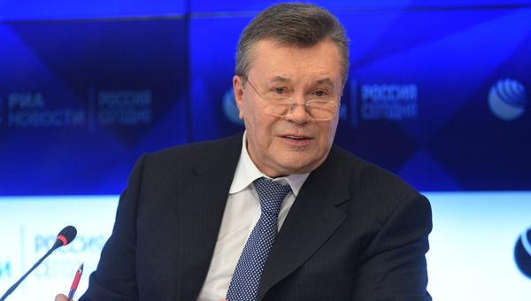 Пресс-конференция экс-президента Украины В. Януковича