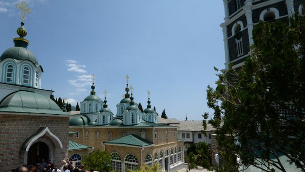 Русский Свято-Пантелеимонов монастырь на территории автономного монашеского государства Святой Горы Афон