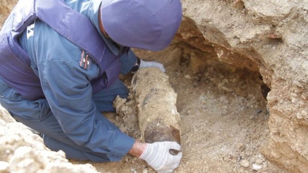 Возле здания панорамы обороны Севастополя обнаружен немецкий боеприпас времен Великой Отечественной войны