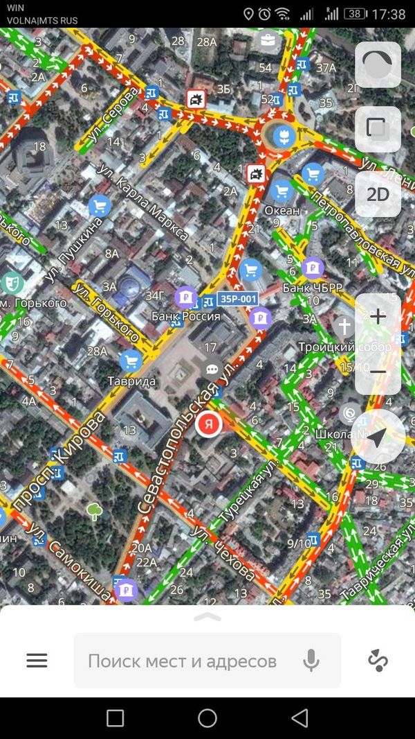 Автомобильные заторы парализовали центральную часть крымской столицы, 18.02.2019 г. Автомобильные заторы парализовали центральную часть крымской столицы, 18.02.2019 г.