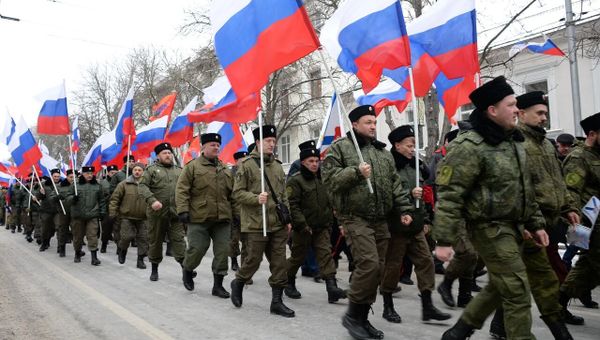 Шествии в Севастополе в честь пятой годовщины Крымской весны Шествии в Севастополе в честь пятой годовщины Крымской весны