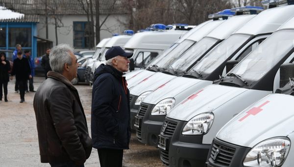 Крымские станции скорой помощи пополнились 26 новыми машинами - видео
