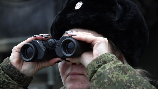 Женский боевой расчет по управлению беспилотными аппаратами из бригады разведки Черноморского флота