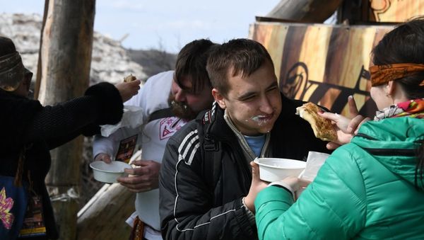 Народные гуляния в Сказочной долине Красных пещер , приуроченные к завершению Масленицы