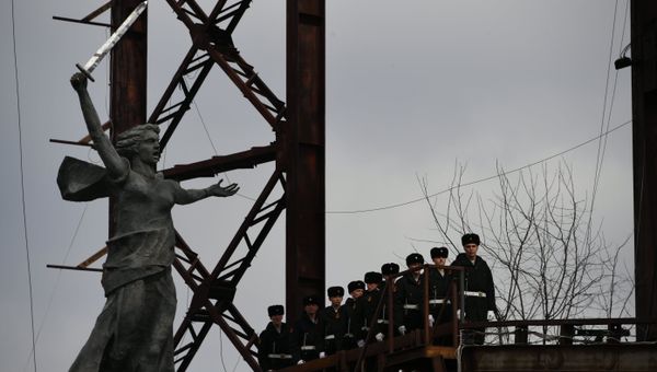 Празднование пятой годовщины Крымской весны на горе Гасфорта в Севастополе. 16 марта 2019