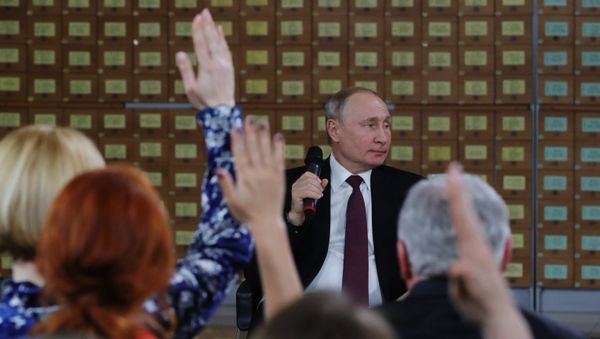 Рабочая поездка президента РФ В. Путина в Крым