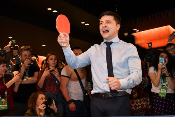 Кандидат в президенты Украины Владимир Зеленский