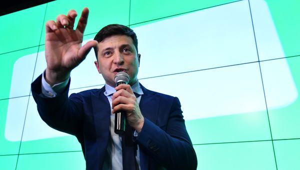 Кандидат в президенты Украины Владимир Зеленский