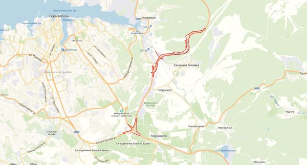 Проект планировки 8-го этапа трассы Таврида в Севастополе