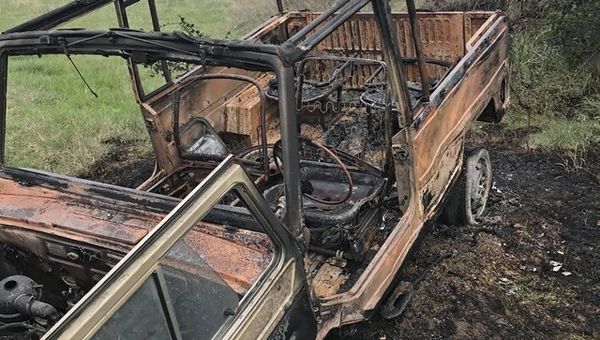 В селе Доброе дотла сгорел ЛуАЗ