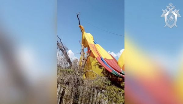 Видео с места ЧП с воздушным шаром в Феодосии