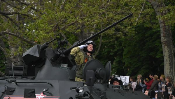 Военный парад в честь Дня Победы в Севастополе. 9 мая 2019