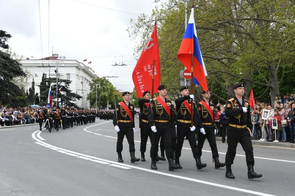  Военный парад в честь Дня Победы в Севастополе. 9 мая 2019 
