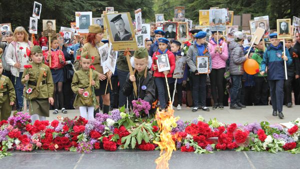 Шествие Бессмертного полка в Симферополе. 9 мая 2019