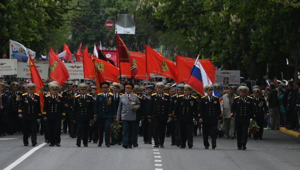 Военный парад в честь Дня Победы в Севастополе. 9 мая 2019