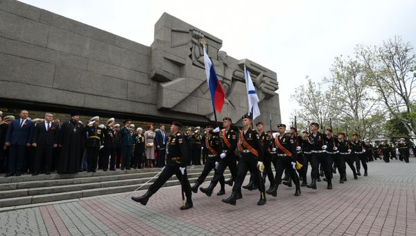 Военный парад в честь Дня Победы в Севастополе. 9 мая 2019