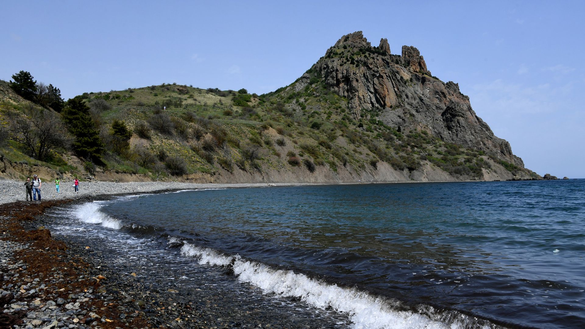 Село Курортное, с которого начинается Карадагская экологическая тропа - РИА Новости, 1920, 22.12.2022