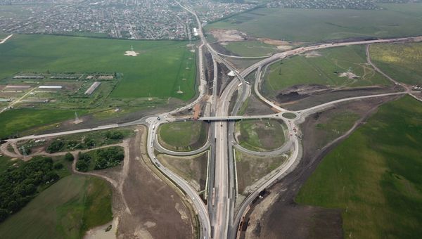 Транспортная развязка на трассе Таврида в районе села Трудовое