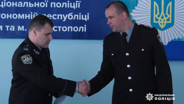 Представление нового начальника ГУ нацполиции в АР Крым и Севастополе Виталий Стрижак (справа) и начальник отдела замглавы нацполиции Украины Игорь КлименкоПредставление нового начальника ГУ нацполиции в АР Крым и Севастополе Виталий Стрижак (справа) и начальник отдела замглавы нацполиции Украины Игорь Клименко Представление нового начальника ГУ нацполиции в АР Крым и Севастополе Виталий Стрижак (справа) и начальник отдела замглавы нацполиции Украины Игорь КлименкоПредставление нового начальника ГУ нацполиции в АР Крым и Севастополе Виталий Стрижак (справа) и начальник отдела замглавы нацполиции Украины Игорь Клименко