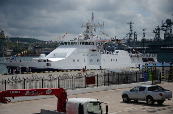 Выставка пограничных кораблей в Севастополе в рамках празднования Дня пограничника