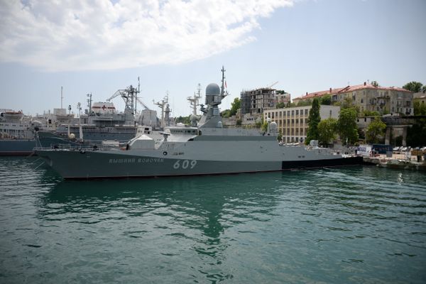 Военно-морской салон в Севастополе. Корвет Вышний Волочек