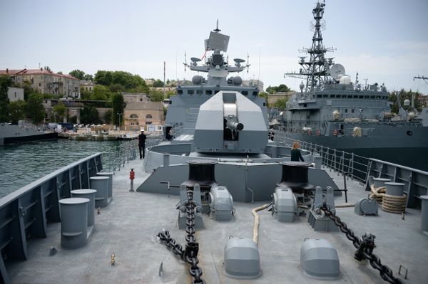 Военно-морской салон в Севастополе. Фрегат Адмирал Макаров