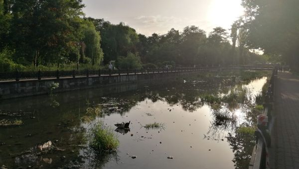 Река Салгир в Симферополе