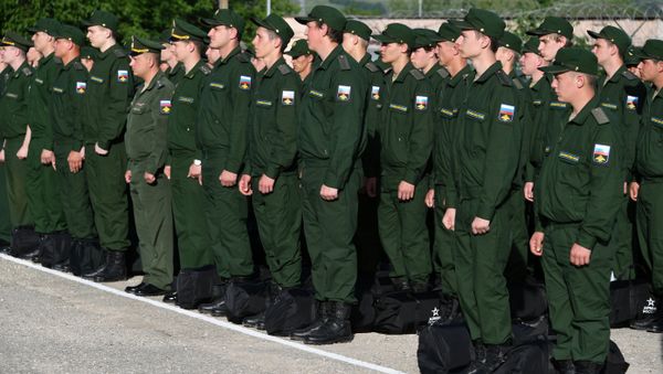 Отправка призывников из Крыма на службу в армию