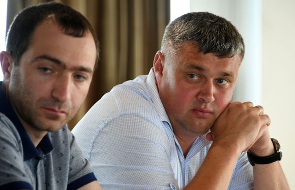Гендиректор компании Черноморские круизы Виктор Глуховщенко (справа)