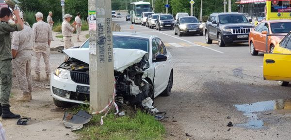 ДТП с участием двух легковых автомобилей в селе Перевальное Симферопольского района. 11 июня 2019